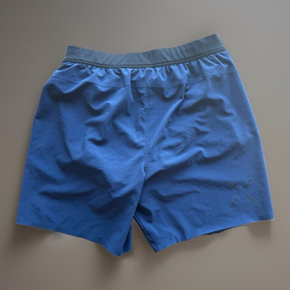 Ten Thousand Shorts Mens Interval Short Blue Sz Medium 7" Lined Gym Running READ